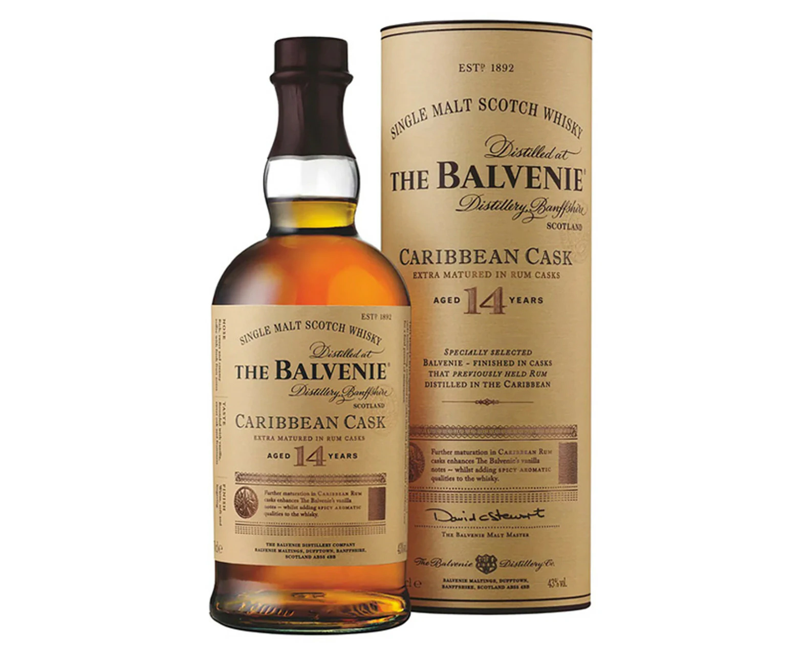 Balvenie Caribbean Cask Malt 14YO 700ml Whiskey