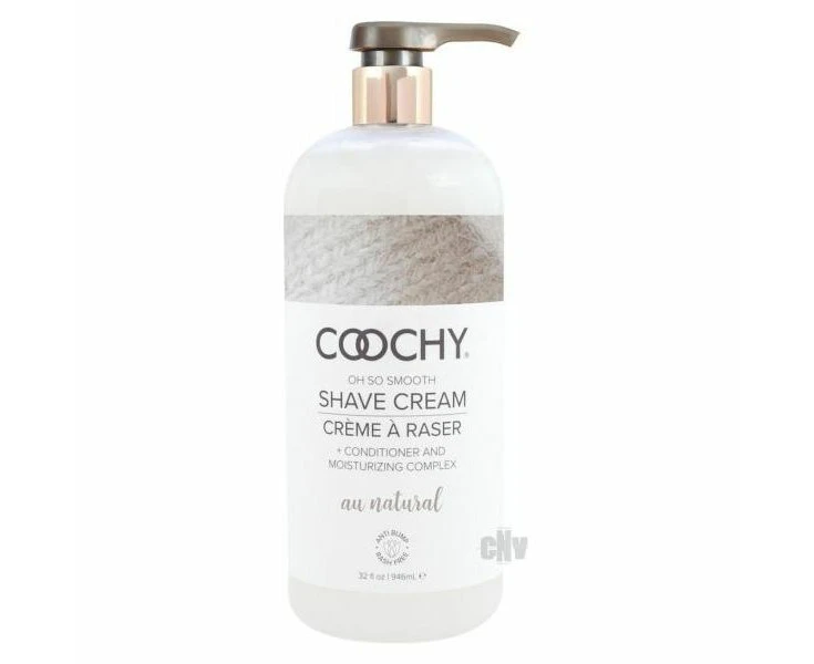 Introducing The Coochy Shave Au Natural 32 Oz Fragrance Free Gentle Shaving Cream For Smooth And Touchable Skin