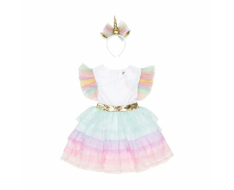 2 Piece Unicorn Costume, Ages 6-8 - Anko