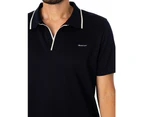 GANT Men's Tipping Collar Polo Shirt - Blue