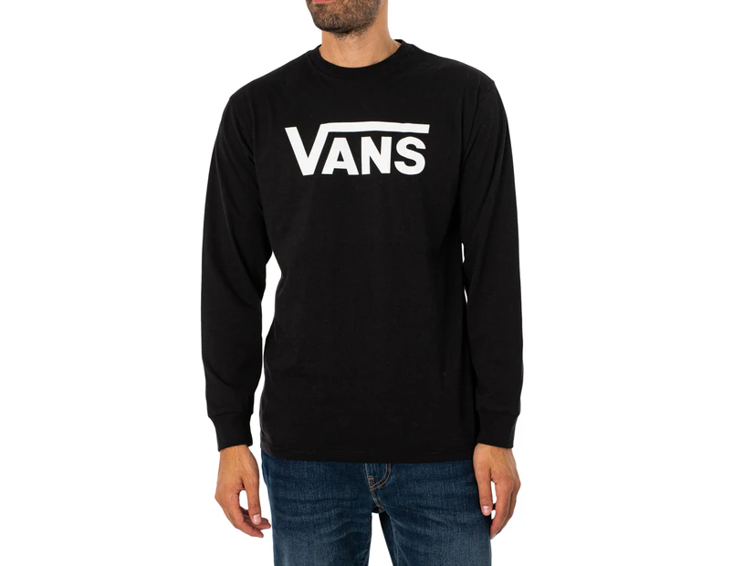 Vans Men's Classic Longsleeved T-Shirt - Black