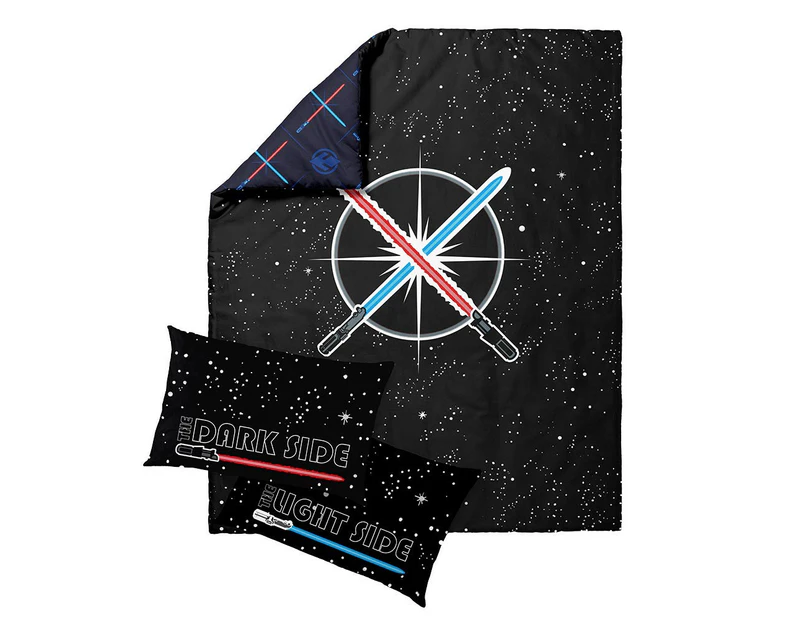 Star Wars - Lightsabers Quilt Cover Set - Queen