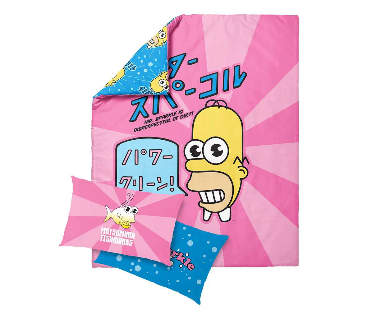 The Simpsons - Mr. Sparkle Quilt Cover Set - Queen