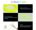 EL Wire, 5 in 1 Meter Noise Reduction Neon Lights Wire Electroluminescent Wire for  Christmas Party DIY Decoration