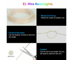 EL Wire Neon Lights, 5 in 1 (1m) EL Wire Set for DIY Party Decoration