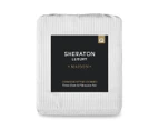 Sheraton Luxury Maison Connor Stripe Fitted Combo Sheet Set - Charcoal