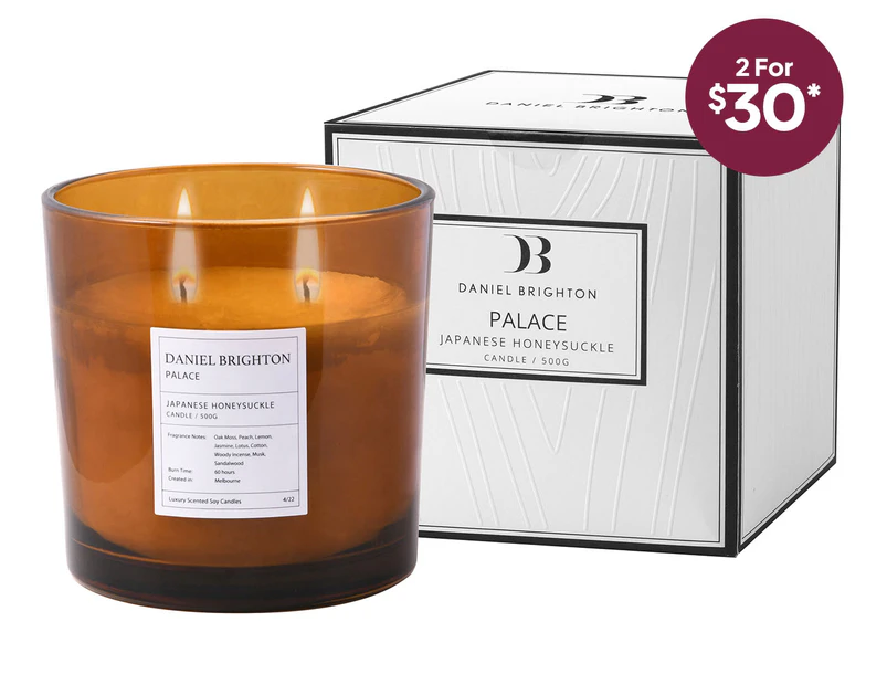 Daniel Brighton 500g Japanese Honeysuckle Palace Scented Candle