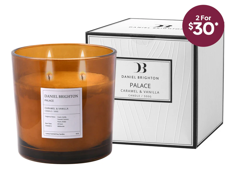 Daniel Brighton 500g Caramel & Vanilla Palace Scented Candle