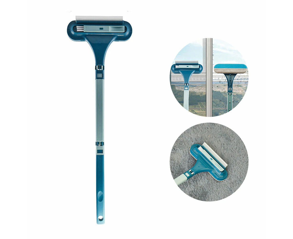 Double-Sided Wet/Dry Window Scraper Brush