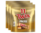 3 x Twix Fun Size Share Bag 159g