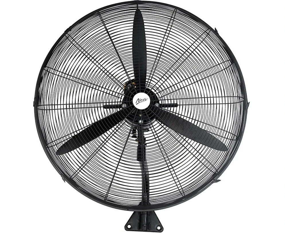 Nero Industrial Pedestal Fan Wall Mount Oscillating Warehouse Factory