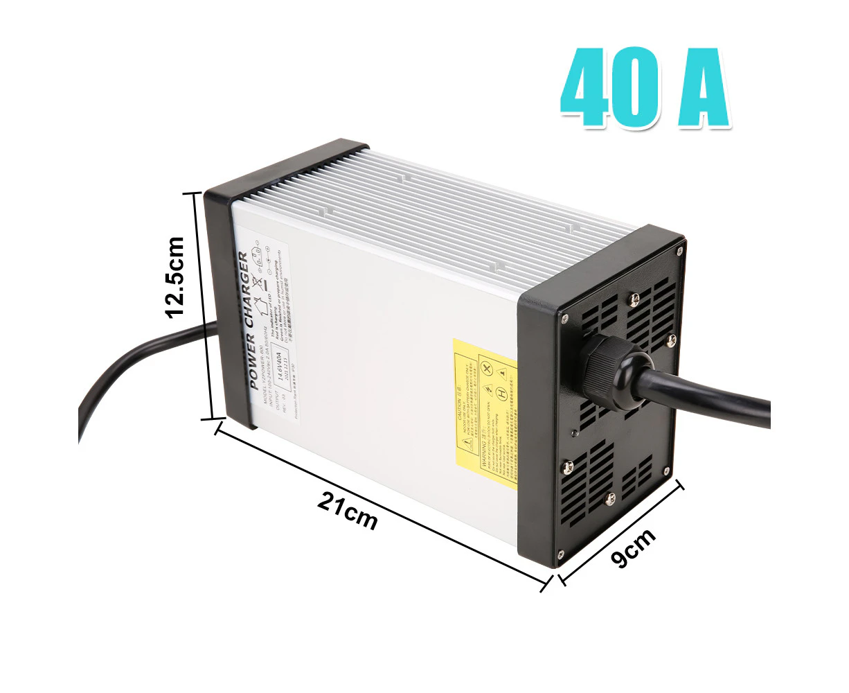 Lithium Battery Charger Iron For LiFePO4 40A Alligator Clip Tool 12V AC/DC 14.6V OZ Anderson Plug for LiFePo4