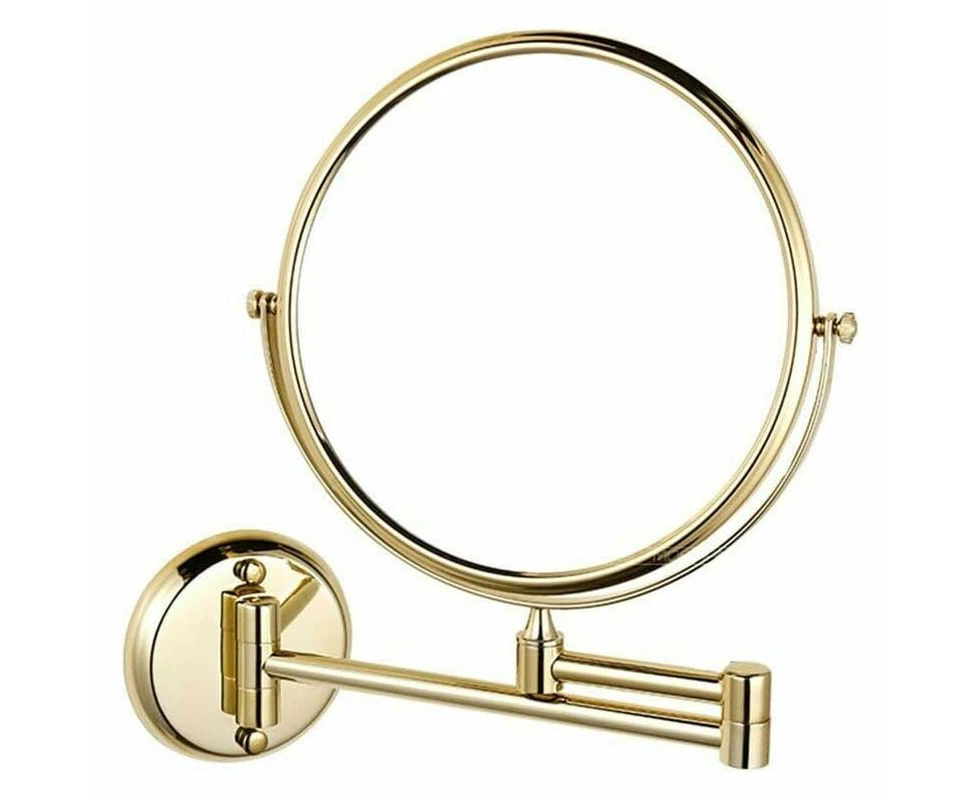 Wall-Mounted Makeup Mirror Swivel Double-Sided Extendable 5X Magnification