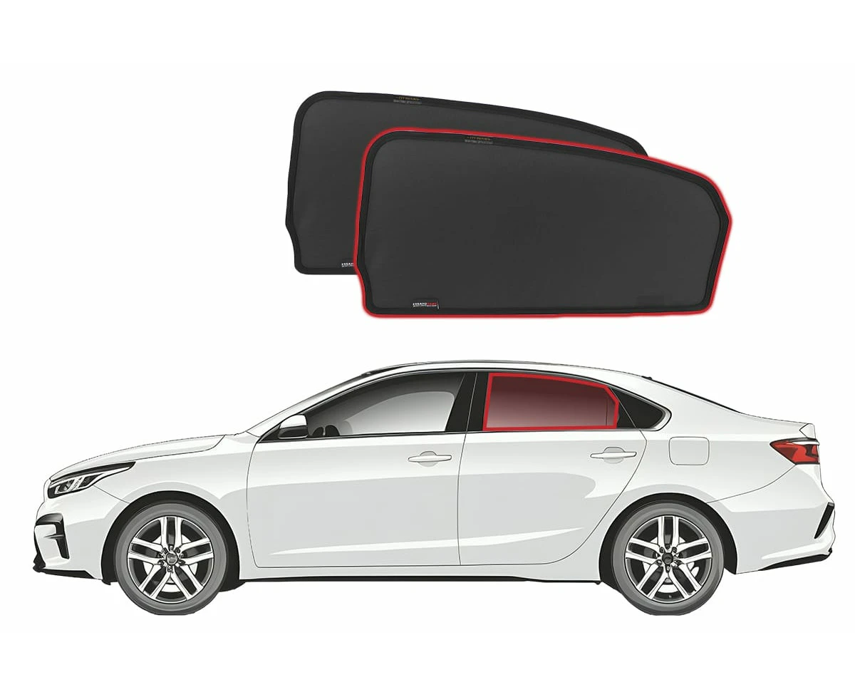 Snap Shades for Kia Cerato Sedan 4th Gen Rear Doors (2018-Present)