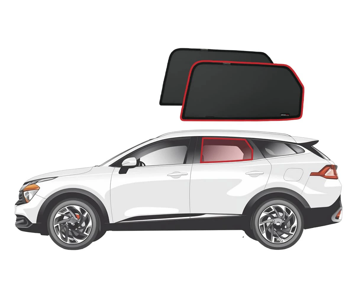 GENUINE | SNAPSHADES Car Rear Window Shades for KIA Sportage 5th Gen (LWB) (NQ5; 2021-Present)