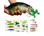 24 Days Christmas Countdown Fishing Lures Set Christmas Advent Calendar Xmas Surprise Fish Tackle Set