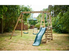 Plum Tamarin Wooden Swing Set - Natural | Durable Outdoor Swing for Kids