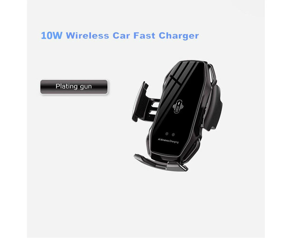 Car Auto Charging Charger Mount Wireless Phone Holder Air Vent Automatic Plating Gun