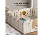 Bopeep Kids Playpen Baby Safety Gate Toddler Fence Child Play Game Toy 18 Panels