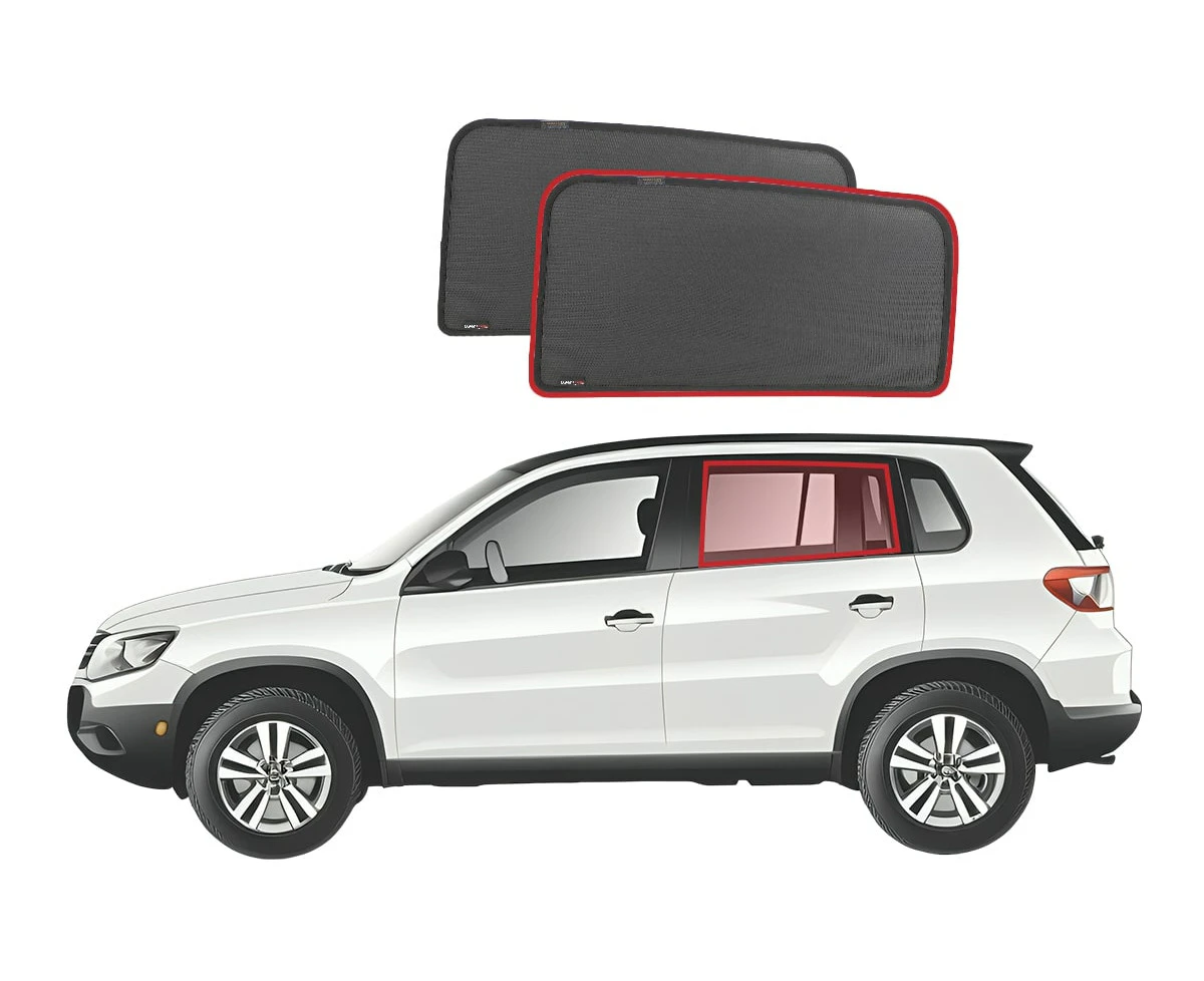 GENUINE | SNAPSHADES Car Rear Window Shades for Volkswagen Tiguan 1st Gen (2007-2017)