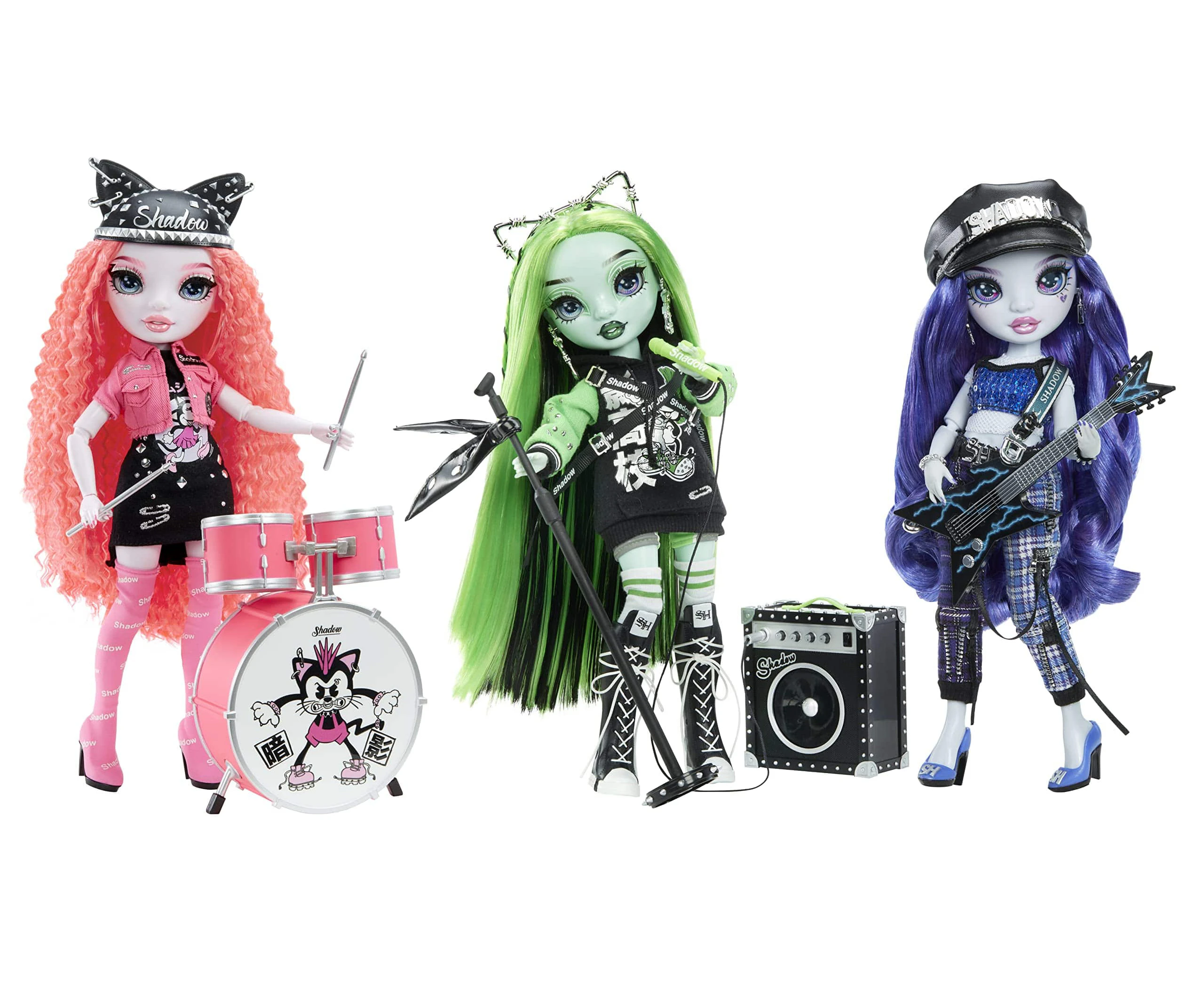 Rainbow High Neon Shadow - Uma Vanhoose: Rock Out In Neon Style! This Fashion Doll Comes With Rock Band Accessories For A Showstopping Look.