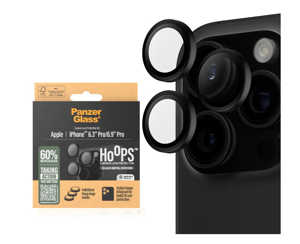 PanzerGlass Hoops LP -iPhone 16 Pro/ProMax - Blk