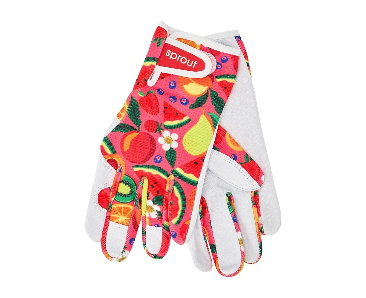 Sprout Goatskin Gardening Gloves - Tropicana