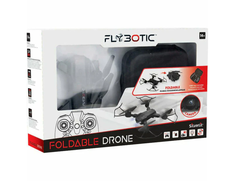 Silverlit - Flybotic Rc Foldable Drone Black