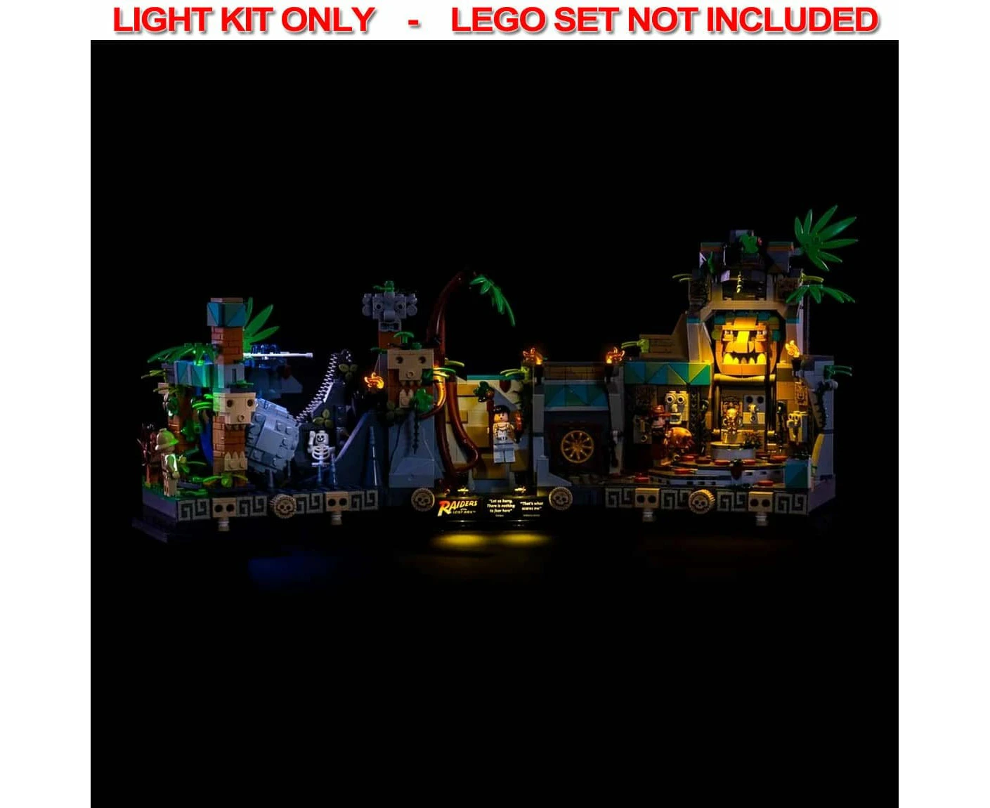 Light My Bricks - Light Kit For Lego Indiana Jones Temple Of The Golden Idol 77015