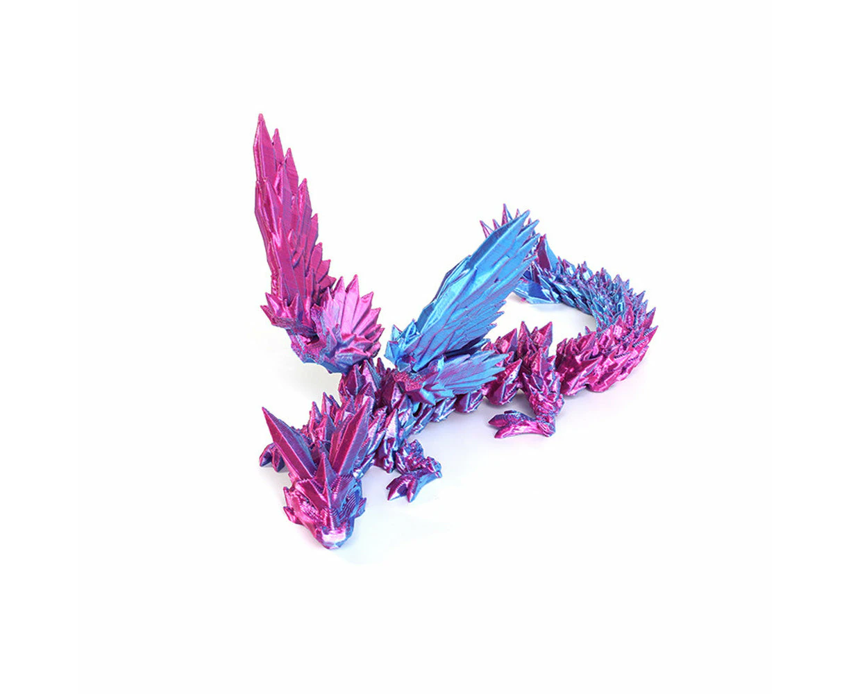 3D Laser Printed Crystal Winged Dragon 20cm