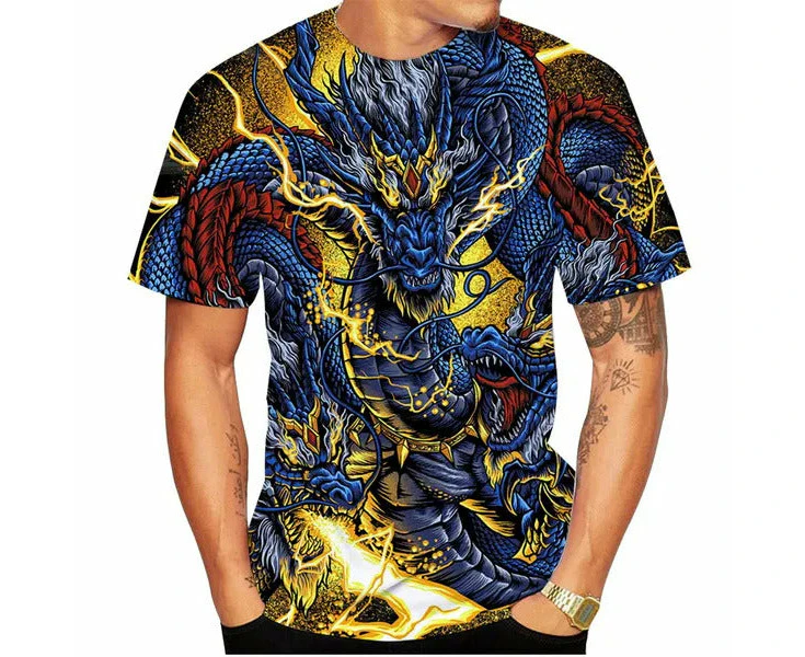 Traditional Chinese Dragon digitally printed T-Shirt