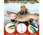 Fishing Advent Calendar, 24 Days of Christmas Countdown Calendar with Fishing Lures Set for Fisher Men Dad