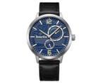 Timberland Men's 44mm Dress Sport Leather Watch - Blue/Black/Silver