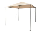 vidaXL Gazebo Pavilion Tent Canopy 3x3 m Steel Beige