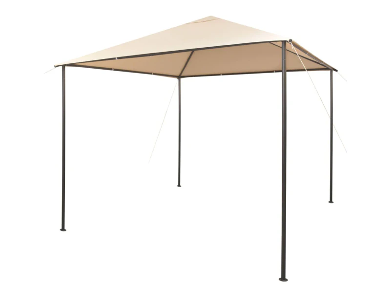 vidaXL Gazebo Pavilion Tent Canopy 3x3 m Steel Beige