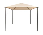 vidaXL Gazebo Pavilion Tent Canopy 3x3 m Steel Beige