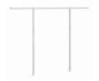 vidaXL Awning Post Set White 300x245 cm Iron