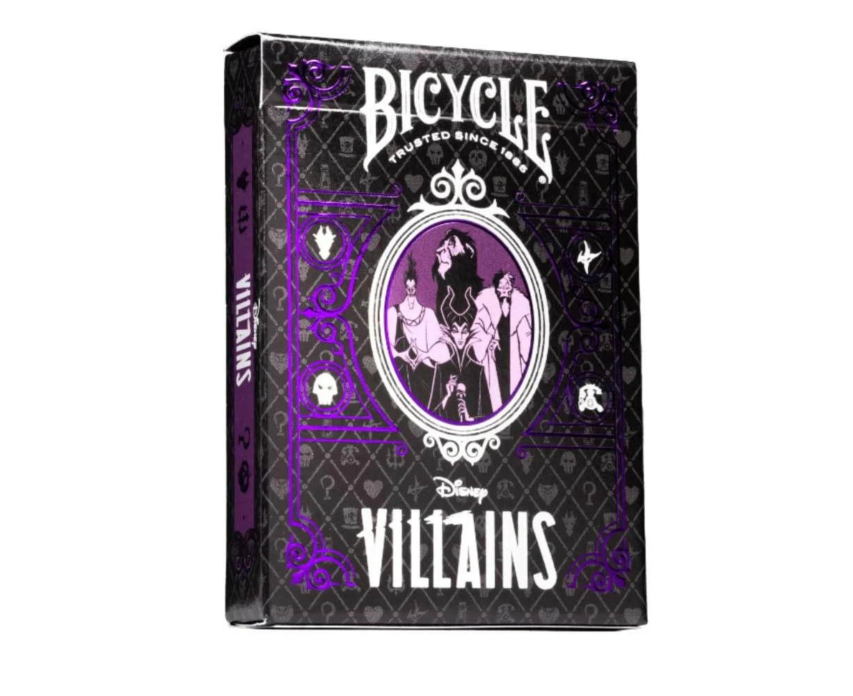 Bicycle Disney Villains Purple Playing Cards