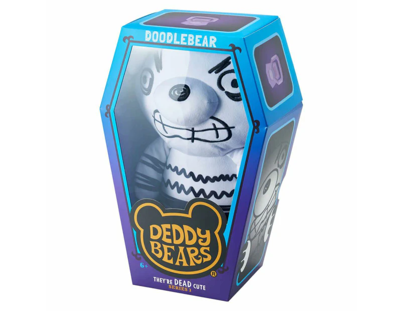 Deddy Bears 12" Doodlebear in Coffin Plush Toy