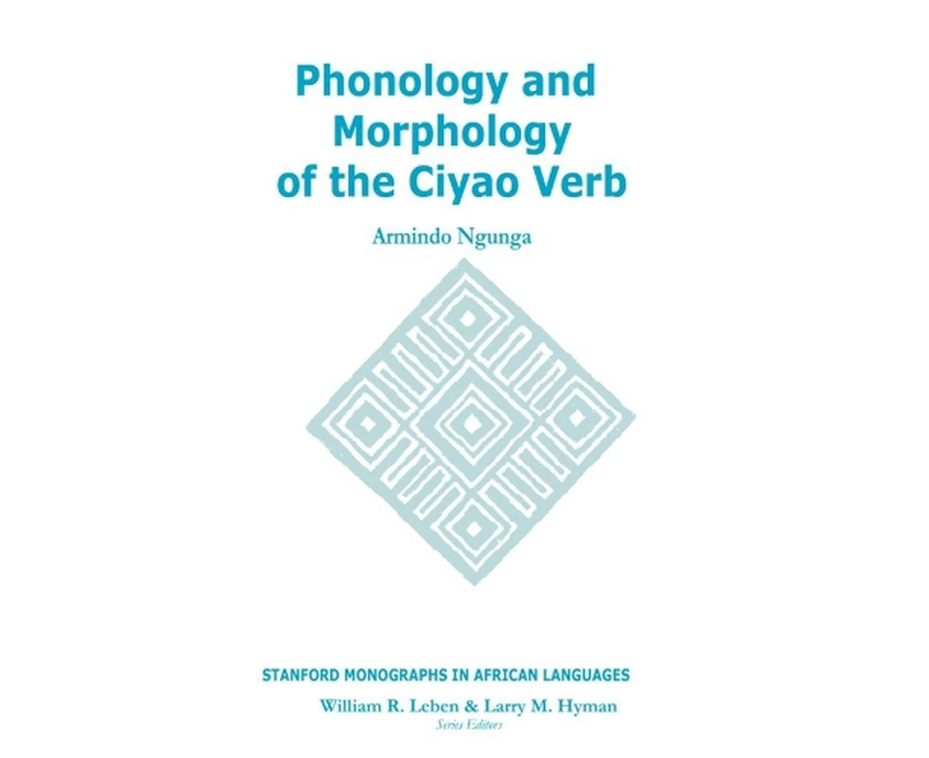 Phonology and Morphology of the Ciyao Verb