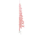 vidaXL Slim Artificial Half Christmas Tree with Stand - Pink