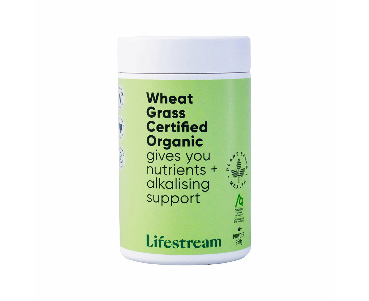 Lifestream Wheat Grass Certified Organic Powder 250g