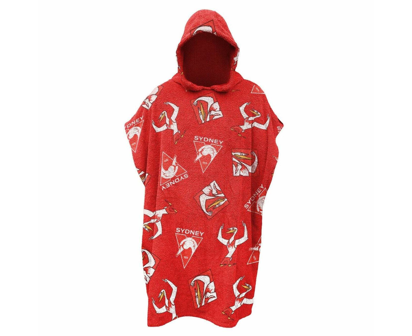 AFL Youth Hooded Towel - Sydney Swans - Kids - Beach Bath - OSFM