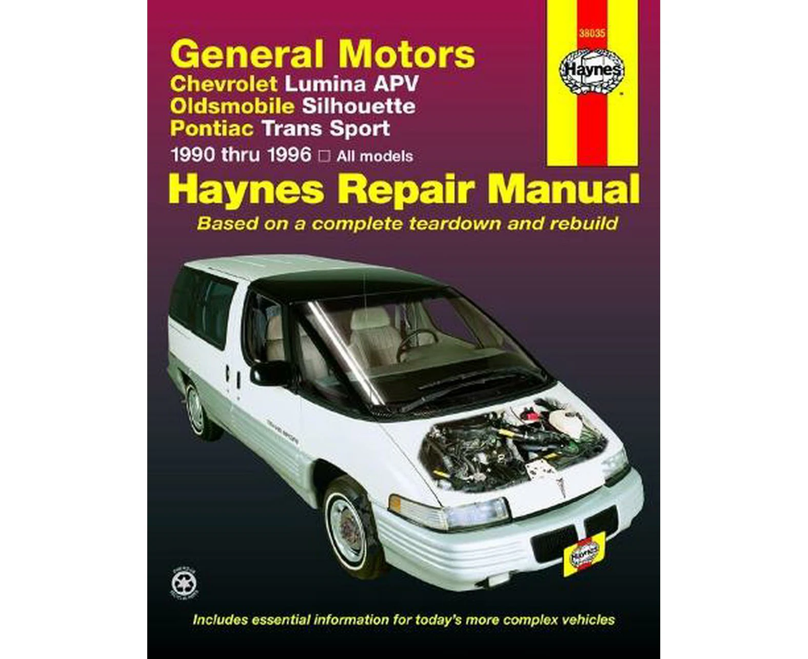 General Motors covering Chevrolet Lumina APV, Oldsmobile Silhouette & Pontiac Trans Sport models (1990-1996) Haynes Repair Manual (USA)