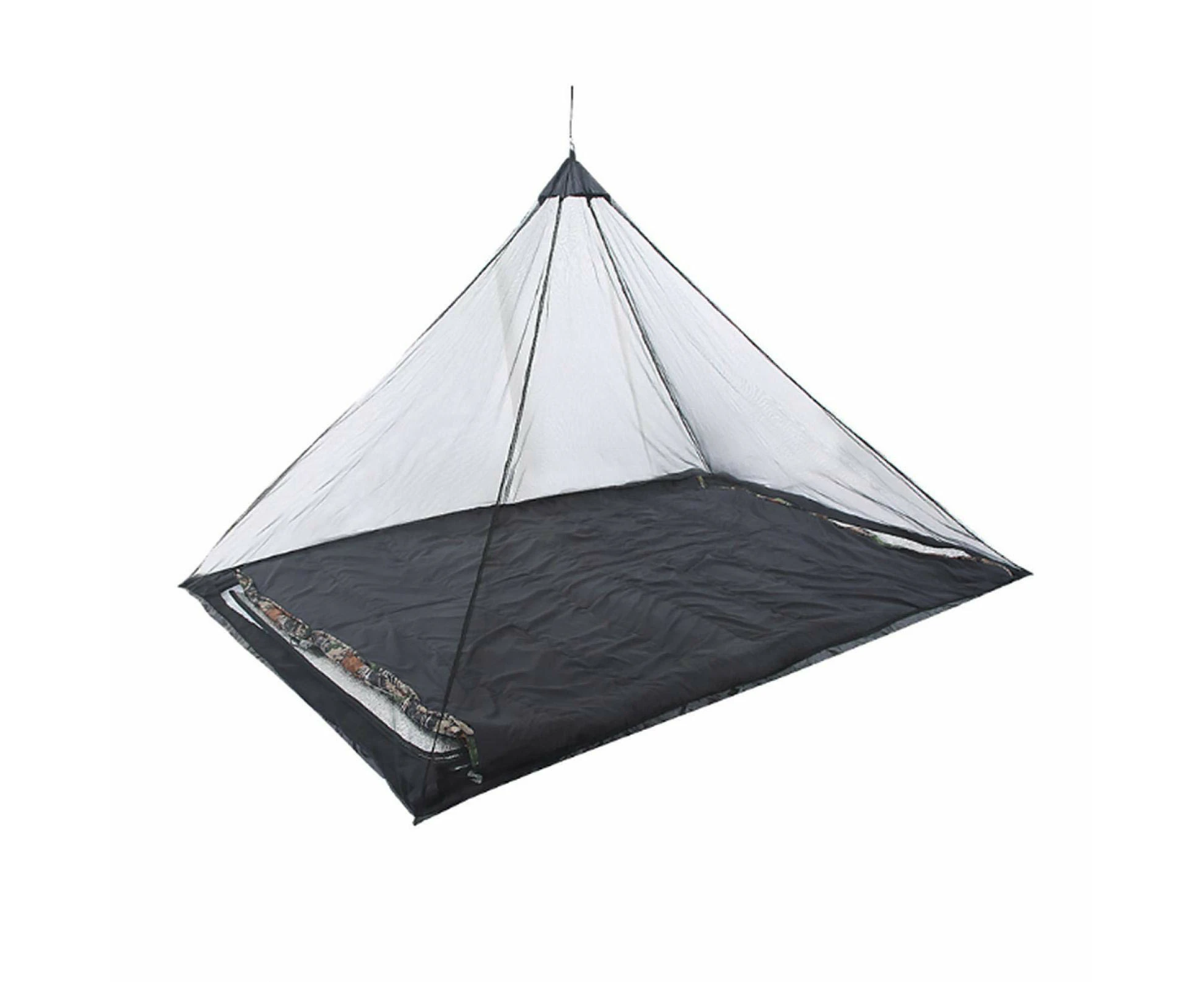 Compact and lightweight camping bed mosquito net with carrying bag, for camping, bedding (without sleeping mat)