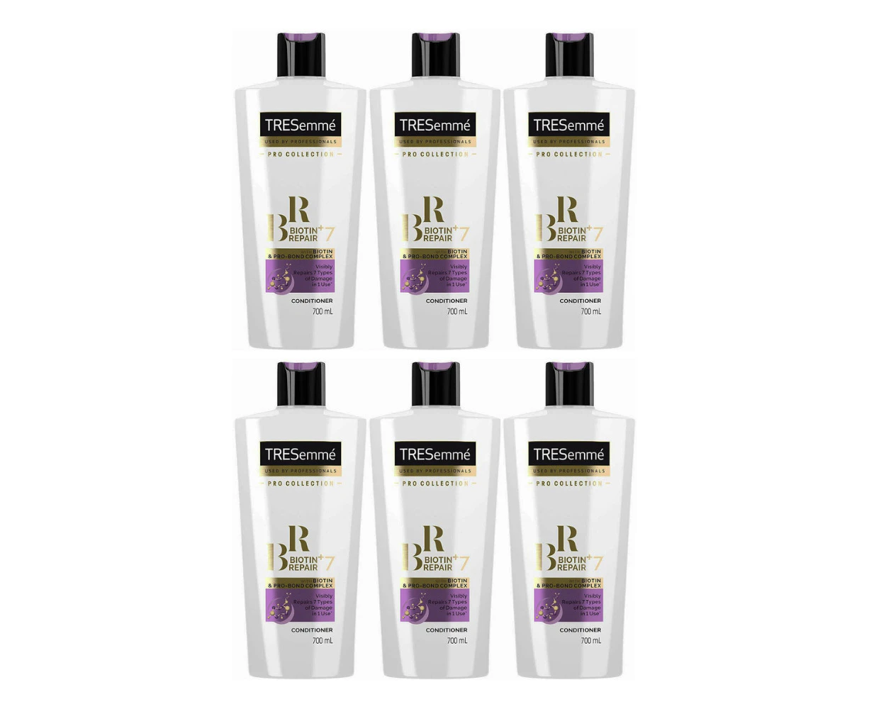 6x Tresemme Biotin Repair 7 With Biotin and Pro Bond Complex Conditioner 700ml