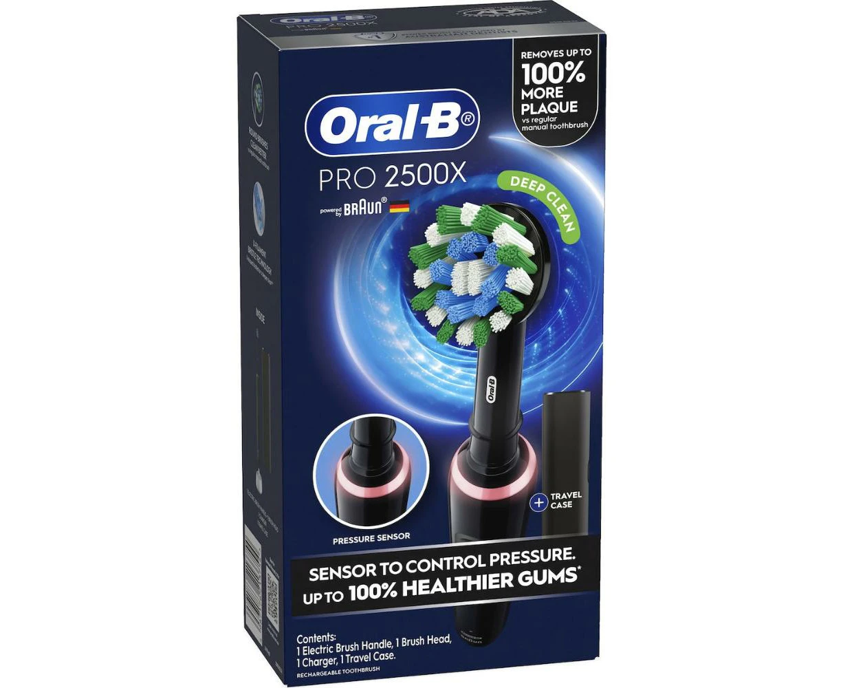 Oral-B Pro 2500x Electric Toothbrush Black Each