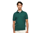 Tommy Hilfiger Mens Stretch Cotton Regular Fit Polo Shirt - Ornamental Green