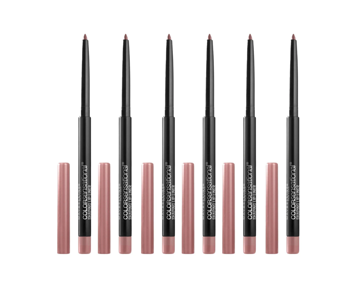 6x Maybelline Color Sensational Shaping Lip Liner 2.8g 50 Dusty Rose