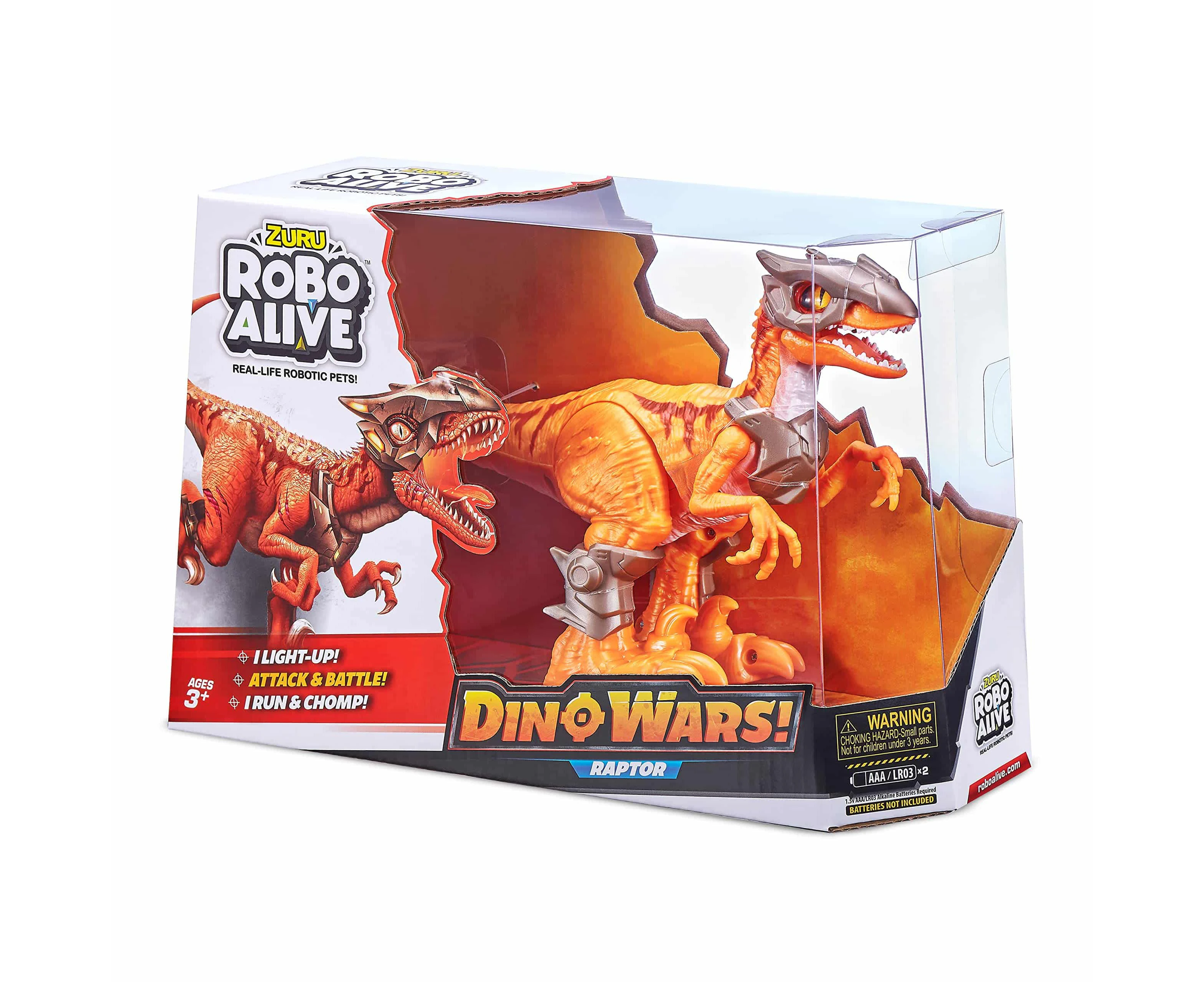 Robo Alive: Dino Wars - Raptor! Experience Thrilling Dinosaur Battles With Lifelike Movement!